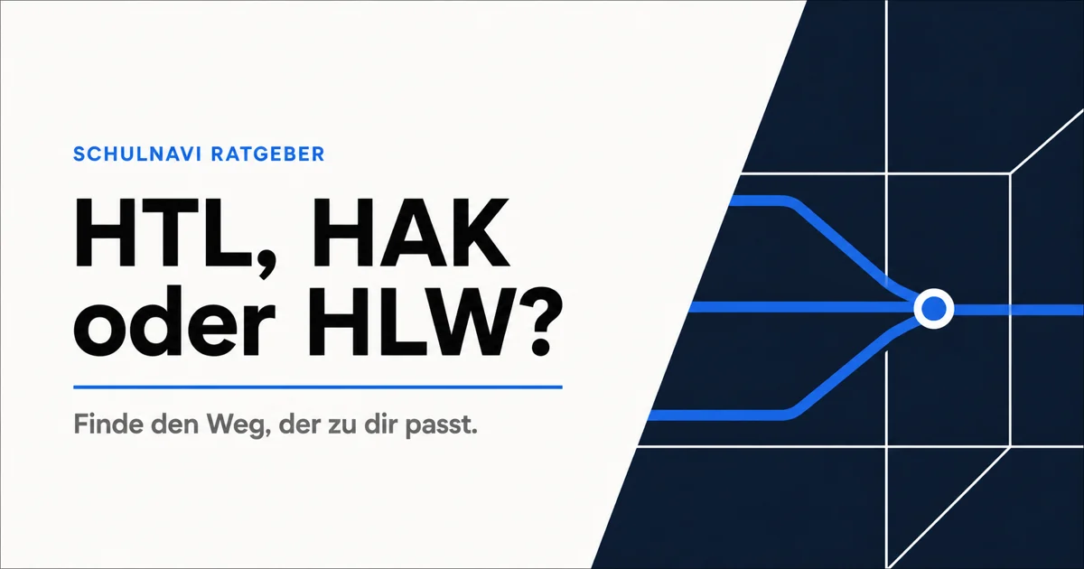 Schulnavi Ratgeber: HTL, HAK oder HLW? – Finde den Weg, der zu dir passt